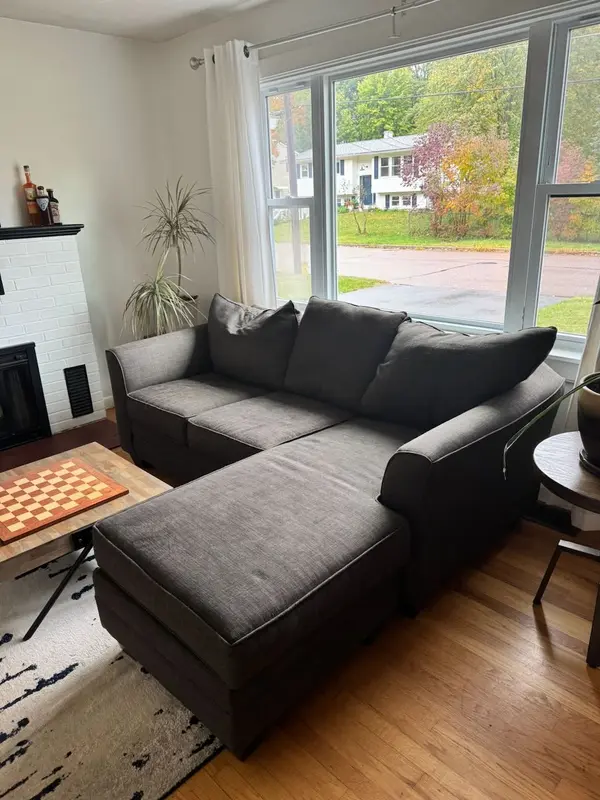Grey Couch - Standard 3-Seat Couch - Good Condition - alternate view