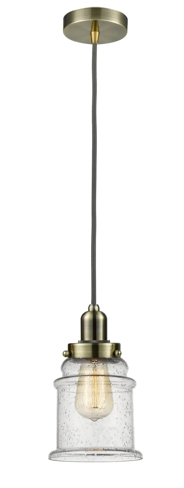 The bare bones of industrial style at its finest. This simple bare bulb pendant can be artfully hung with its varying cord lengths and provided hooks to set a hand crafted tone in any room.  Single to multi-light options in custom cord lengths available.