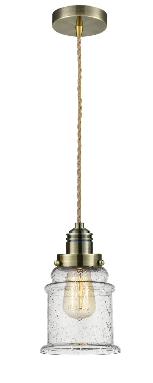 The heavy socket and knurling detail will bring a vintage industrial feel to any space. This simple bare bulb pendant can be hung with its varying cord lengths and provided hooks to set a hand crafted tone in any room.  Single to multi-light options in custom cord lengths available.