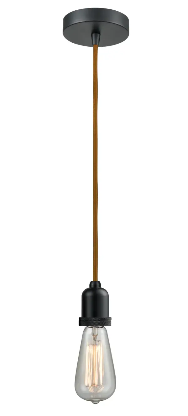 The bare bones of industrial style at its finest. This simple bare bulb pendant can be artfully hung with its varying cord lengths and provided hooks to set a hand crafted tone in any room.  Single to multi-light options in custom cord lengths available.