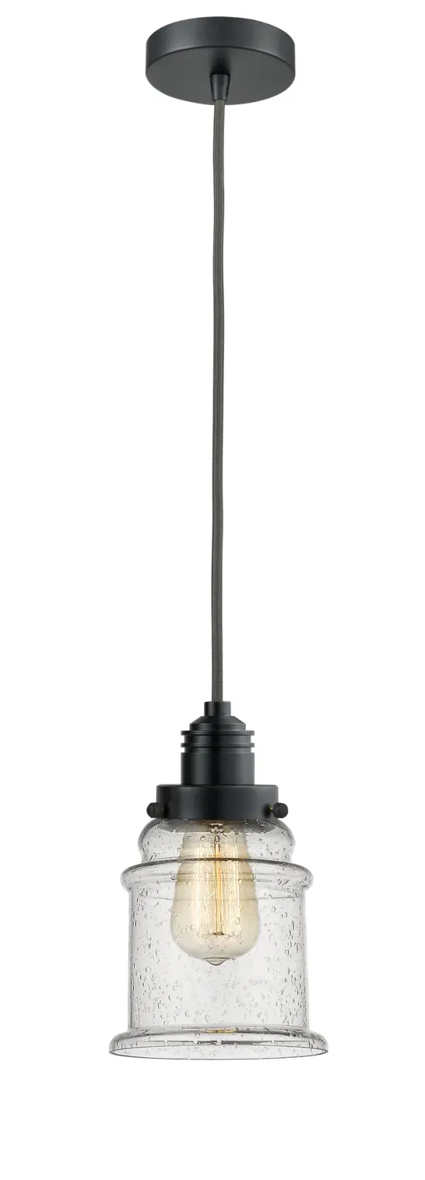The heavy socket and knurling detail will bring a vintage industrial feel to any space. This simple bare bulb pendant can be hung with its varying cord lengths and provided hooks to set a hand crafted tone in any room.  Single to multi-light options in custom cord lengths available.