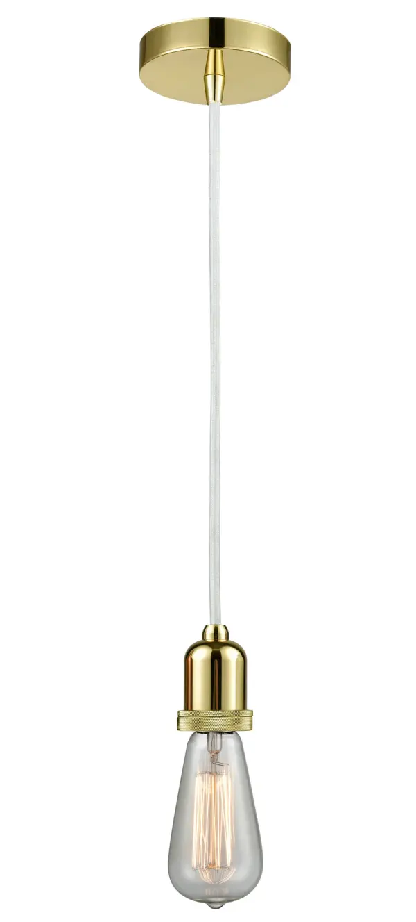 The bare bones of industrial style at its finest. This simple bare bulb pendant can be artfully hung with its varying cord lengths and provided hooks to set a hand crafted tone in any room.  Single to multi-light options in custom cord lengths available.