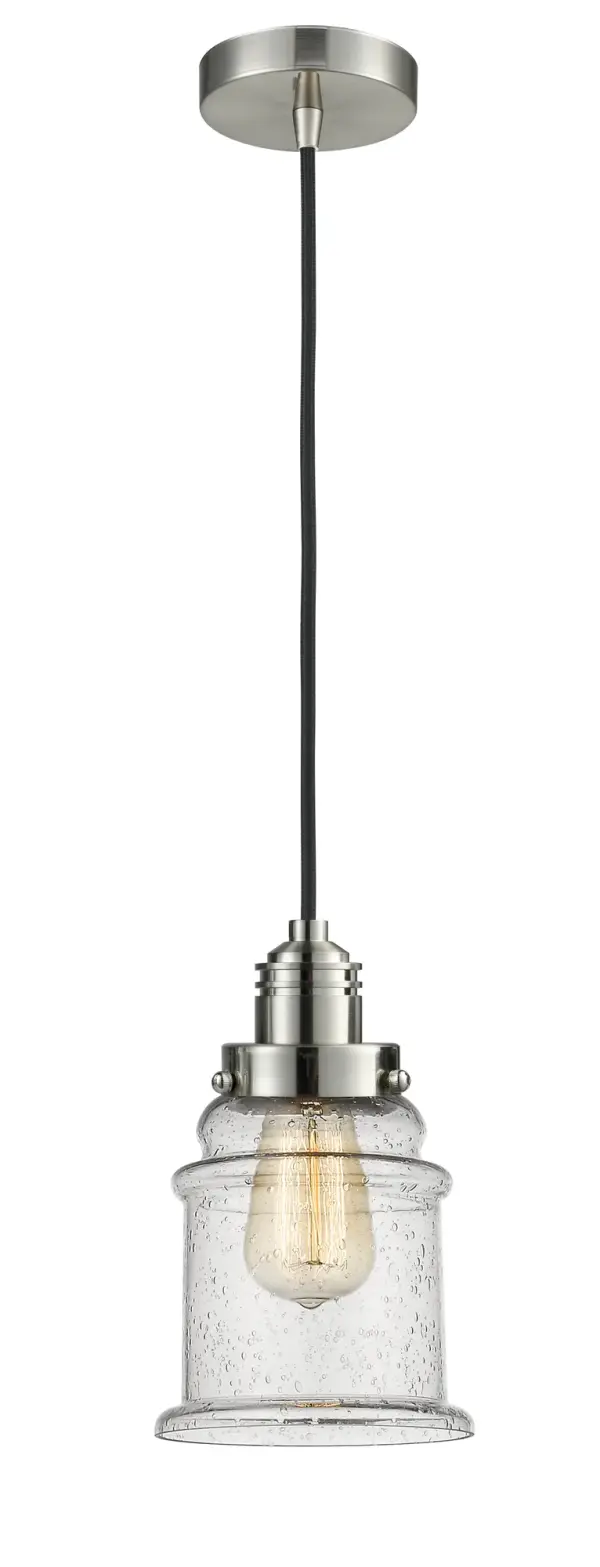 The heavy socket and knurling detail will bring a vintage industrial feel to any space. This simple bare bulb pendant can be hung with its varying cord lengths and provided hooks to set a hand crafted tone in any room.  Single to multi-light options in custom cord lengths available.
