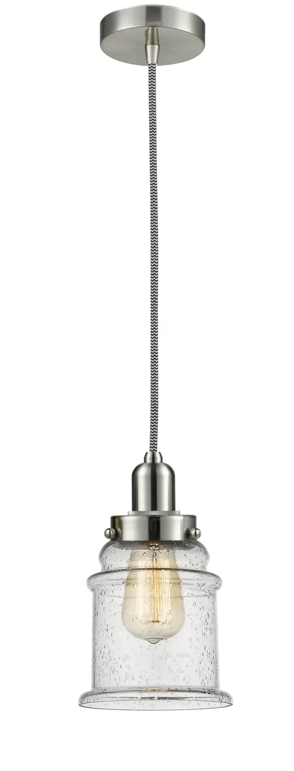 The bare bones of industrial style at its finest. This simple bare bulb pendant can be artfully hung with its varying cord lengths and provided hooks to set a hand crafted tone in any room.  Single to multi-light options in custom cord lengths available.