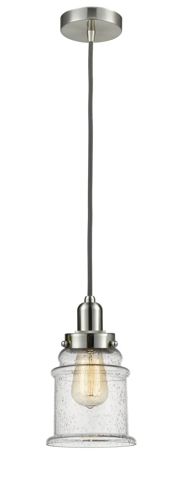 The bare bones of industrial style at its finest. This simple bare bulb pendant can be artfully hung with its varying cord lengths and provided hooks to set a hand crafted tone in any room.  Single to multi-light options in custom cord lengths available.