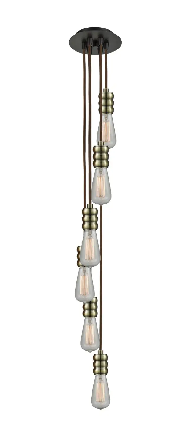 The Gatsby, as the name so perfectly depicts, is a bare bulb pendant with a retro style socket. The combination of art nouveau curves and vintage edison style bulb makes this a perfect fixture to bring nostalgic charm to a space.  Single to multi-light options in custom cord lengths available.
