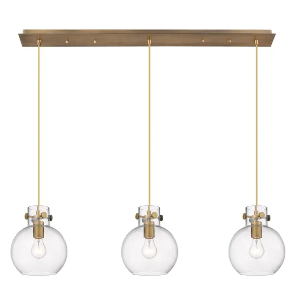 The Newton Sphere is a modern industrial collection that incorporates exceptional architectural details with a beautiful globe shaped shade.  The iconic sphere shaped shade is available in either glass or heavy spun metal, making this collection perfect for creating a truly exceptional space.