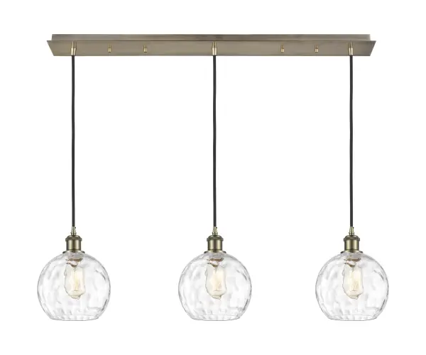 The organic teardrop shape of the Crown Point pendant is artfully hung from a tiered metal frame that is complemented by a single filament bulb. These pendants look great as individual fixtures but make a grand statement when paired with our multi-port hanging system as part of our custom cord program.