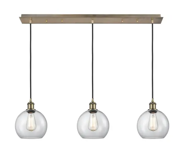 The organic teardrop shape of the Crown Point pendant is artfully hung from a tiered metal frame that is complemented by a single filament bulb. These pendants look great as individual fixtures but make a grand statement when paired with our multi-port hanging system as part of our custom cord program.