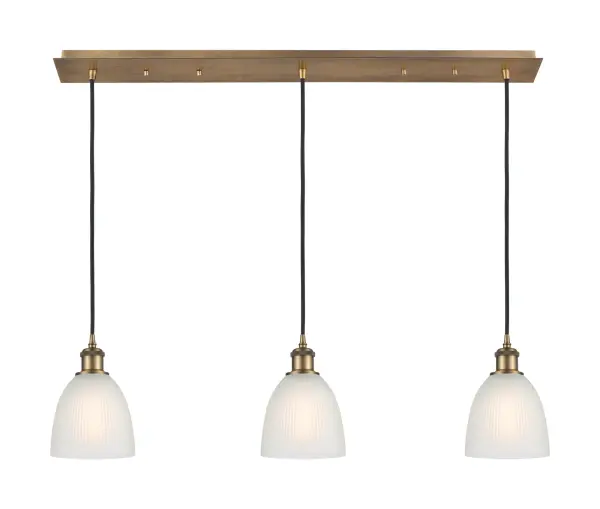 The organic teardrop shape of the Crown Point pendant is artfully hung from a tiered metal frame that is complemented by a single filament bulb. These pendants look great as individual fixtures but make a grand statement when paired with our multi-port hanging system as part of our custom cord program.