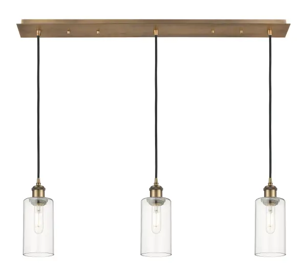 The organic teardrop shape of the Crown Point pendant is artfully hung from a tiered metal frame that is complemented by a single filament bulb.  These pendants look great as individual fixtures but make a grand statement when paired with our multi-port hanging system as part of our custom cord program.