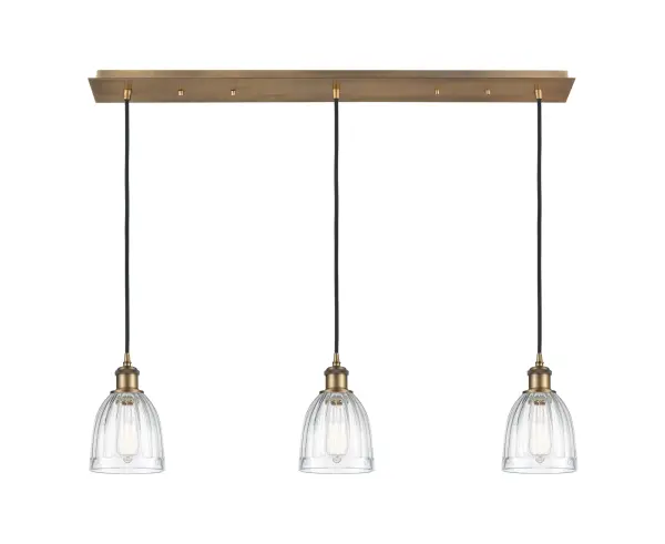 The organic teardrop shape of the Crown Point pendant is artfully hung from a tiered metal frame that is complemented by a single filament bulb. These pendants look great as individual fixtures but make a grand statement when paired with our multi-port hanging system as part of our custom cord program.
