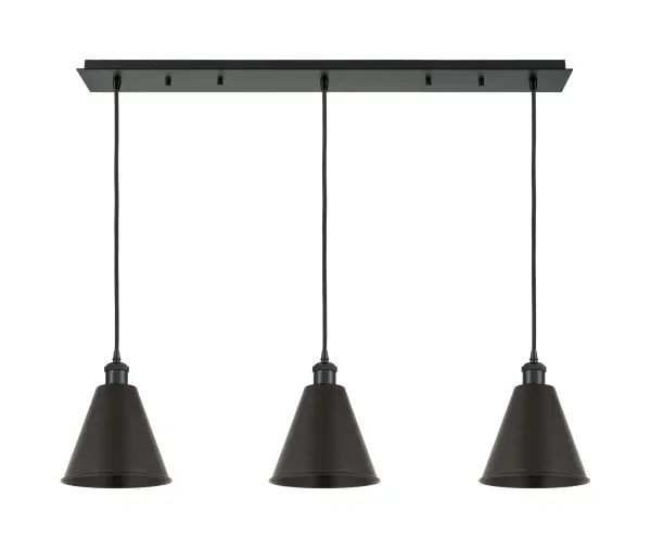 The organic teardrop shape of the Crown Point pendant is artfully hung from a tiered metal frame that is complemented by a single filament bulb. These pendants look great as individual fixtures but make a grand statement when paired with our multi-port hanging system as part of our custom cord program.