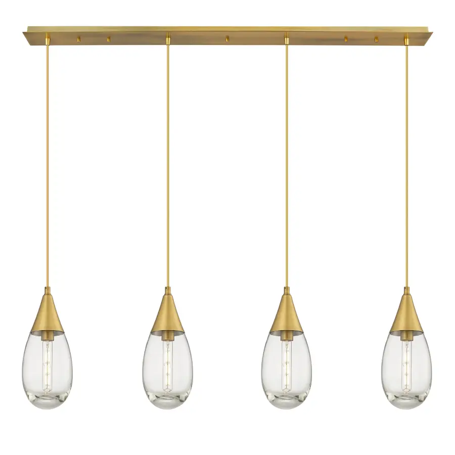 Malone - Brushed Brass - Linear Pendant - Image 1