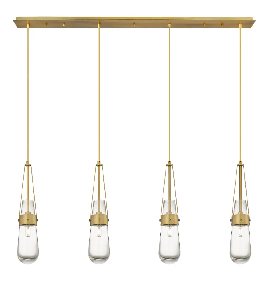 Milan - Brushed Brass - Linear Pendant - Image 1