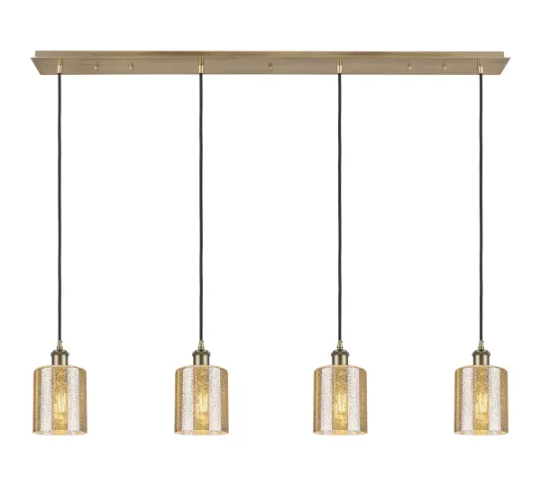 The organic teardrop shape of the Crown Point pendant is artfully hung from a tiered metal frame that is complemented by a single filament bulb. These pendants look great as individual fixtures but make a grand statement when paired with our multi-port hanging system as part of our custom cord program.