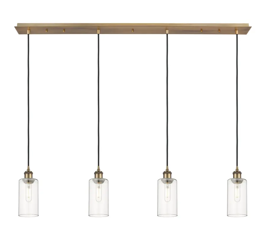 Crown Point - Brushed Brass - Linear Pendant - Image 1