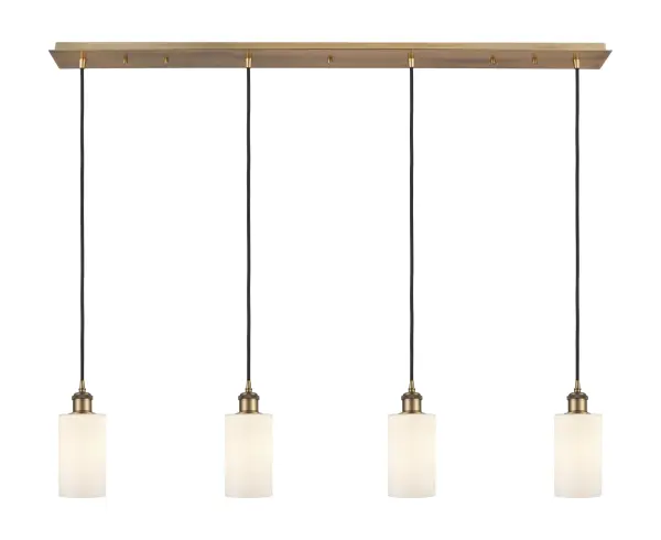The organic teardrop shape of the Crown Point pendant is artfully hung from a tiered metal frame that is complemented by a single filament bulb. These pendants look great as individual fixtures but make a grand statement when paired with our multi-port hanging system as part of our custom cord program.