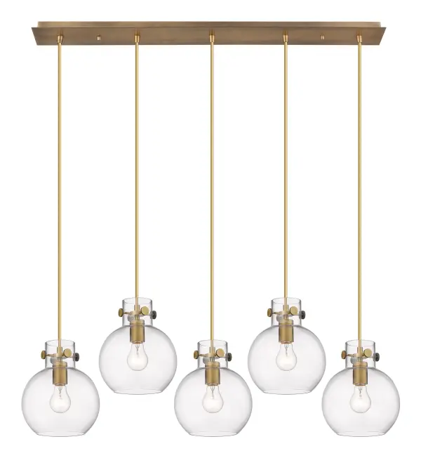 Newton Sphere - Brushed Brass - Linear Pendant - Image 1