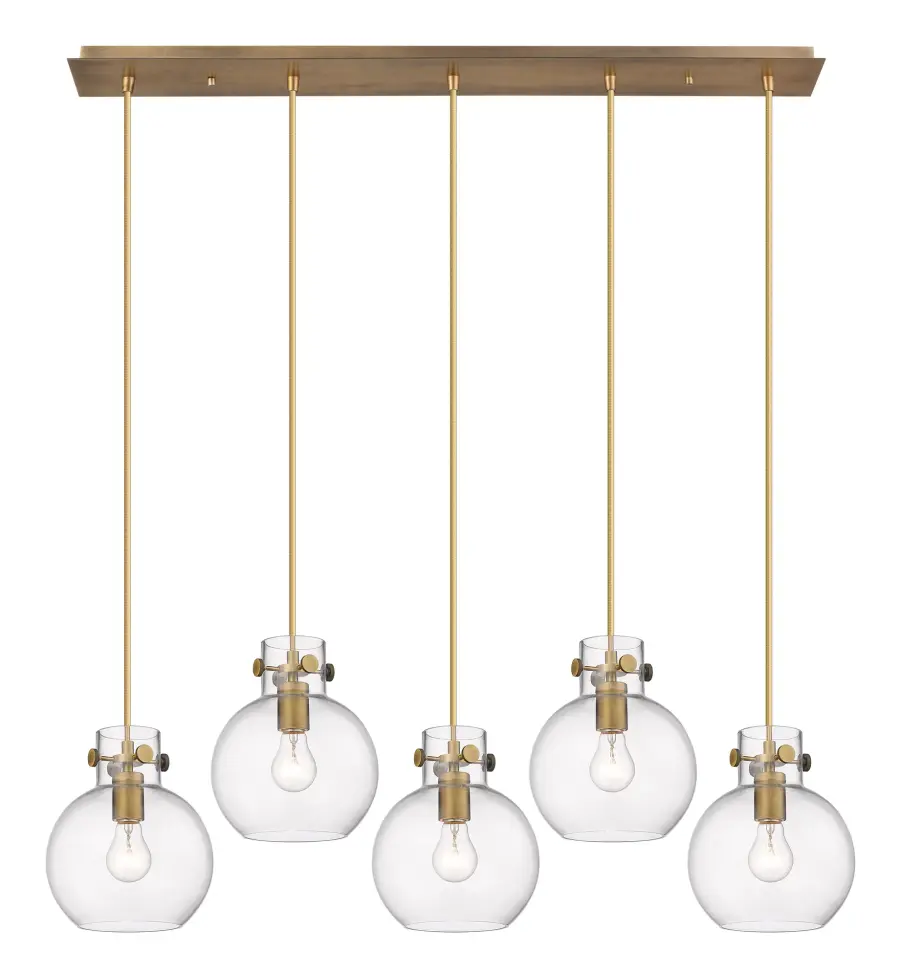 Newton Sphere - Brushed Brass - Linear Pendant - Image 1