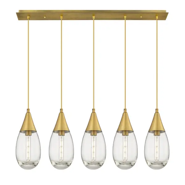 Malone - Brushed Brass - Linear Pendant - Image 1