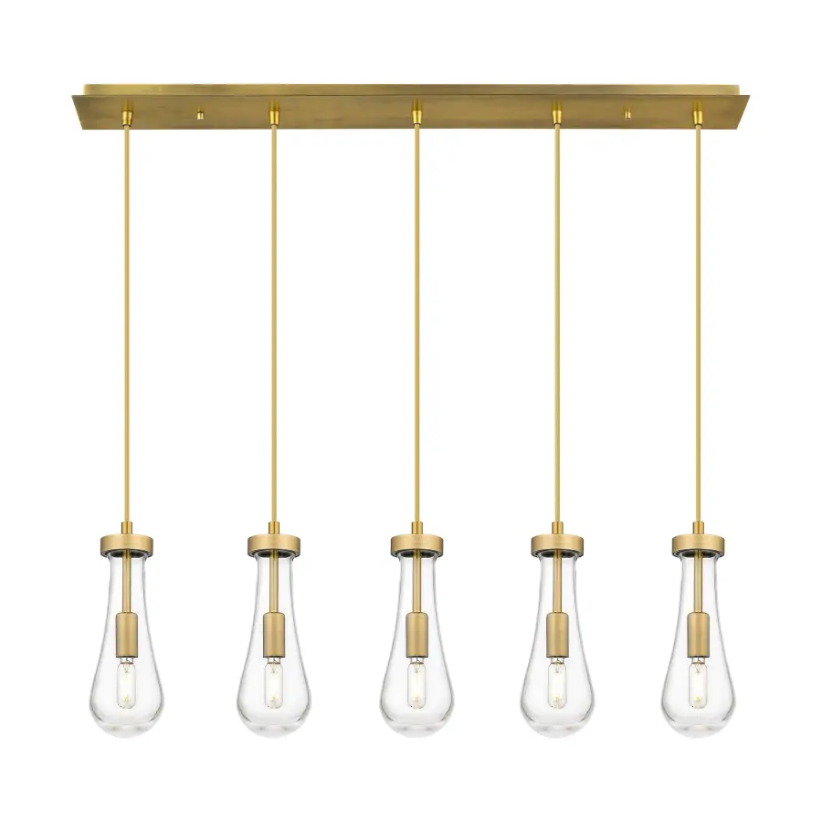 Owego - Brushed Brass - Linear Pendant - Image 1