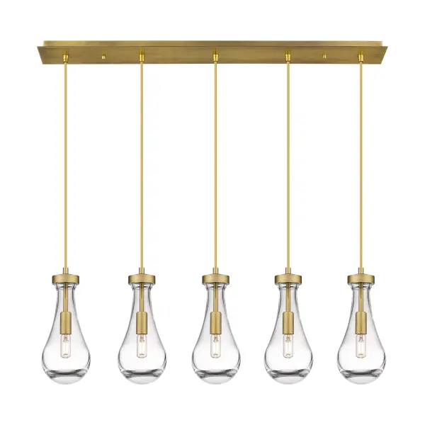Owego - Brushed Brass - Linear Pendant - Image 1