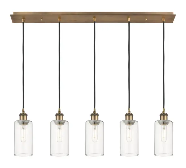 Crown Point - Brushed Brass - Linear Pendant - Image 1