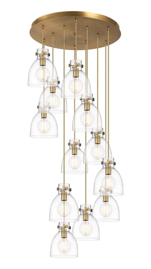The Newton Bell is a modern industrial collection that incorporates exceptional architectural details and classic bell shaped shade. The delicately curved glass or metal shade complements the clean lines of this restoration inspired line of fixtures. The Newton Bell pendant is the ultimate choice for a kitchen light that combines functionality with contemporary design.