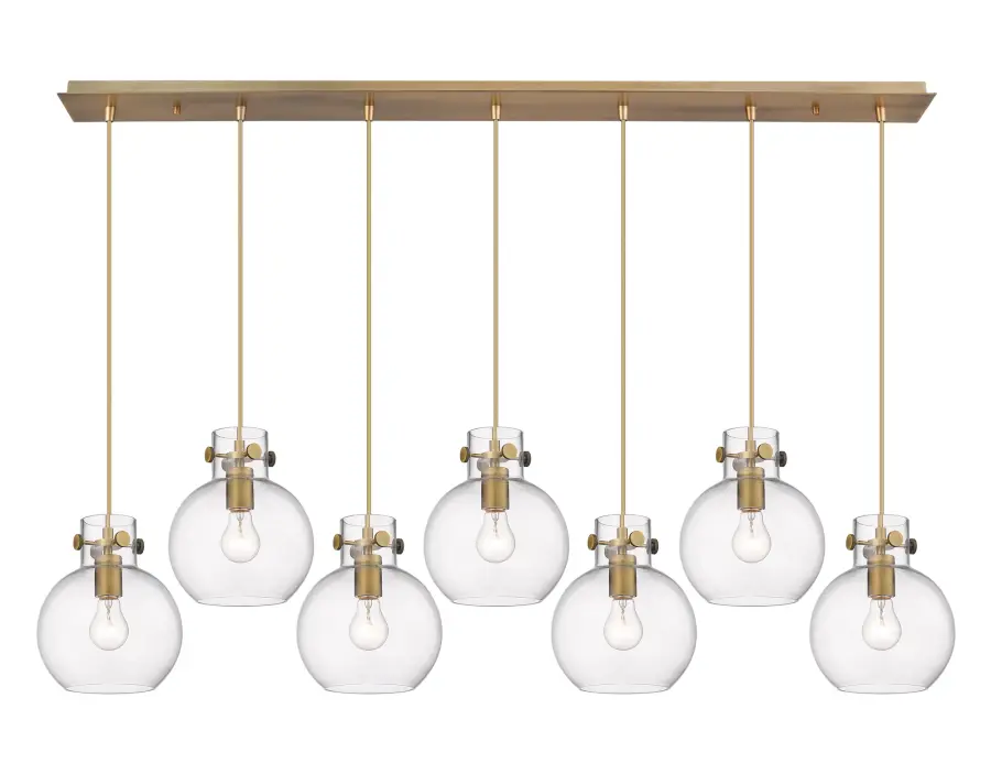 Newton Sphere - Brushed Brass - Linear Pendant - Image 1