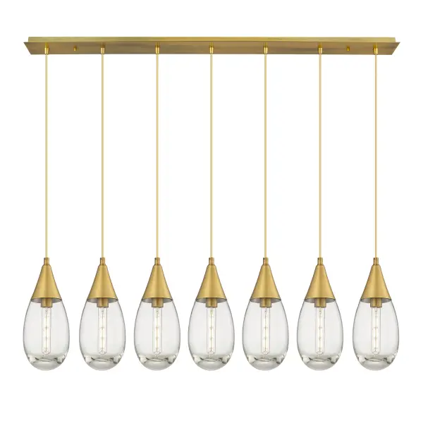 Malone - Brushed Brass - Linear Pendant - Image 1