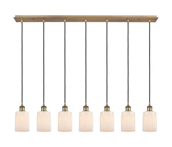 The organic teardrop shape of the Crown Point pendant is artfully hung from a tiered metal frame that is complemented by a single filament bulb. These pendants look great as individual fixtures but make a grand statement when paired with our multi-port hanging system as part of our custom cord program.