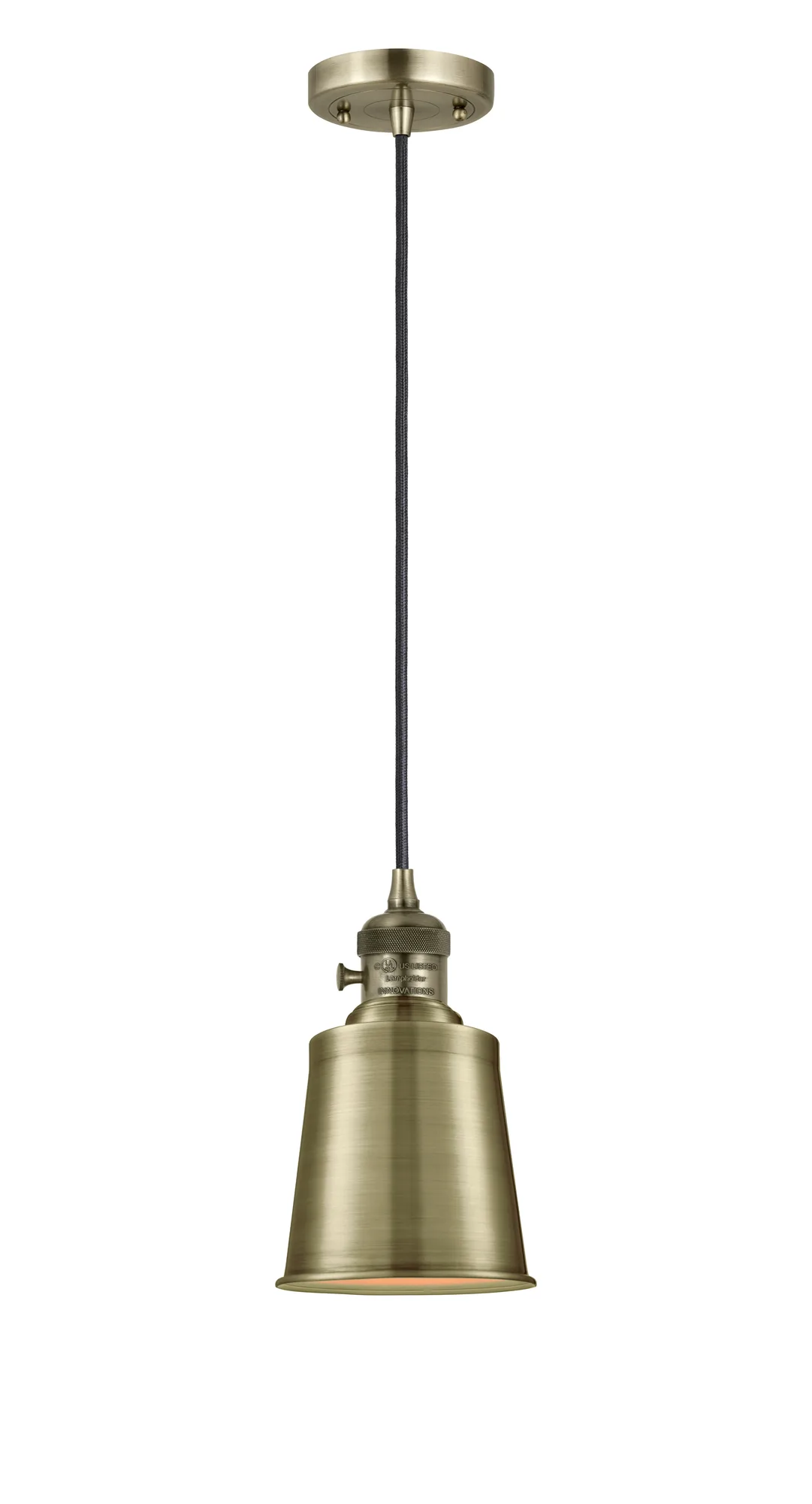 Addison - Antique Brass - Mini Pendant