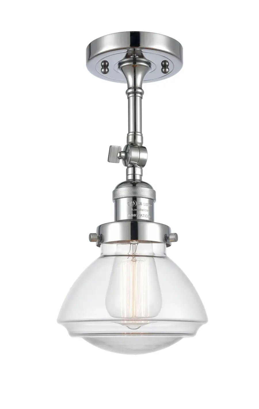 Olean - Polished Chrome - Adjustable Semi-Flush Mount - Image 1
