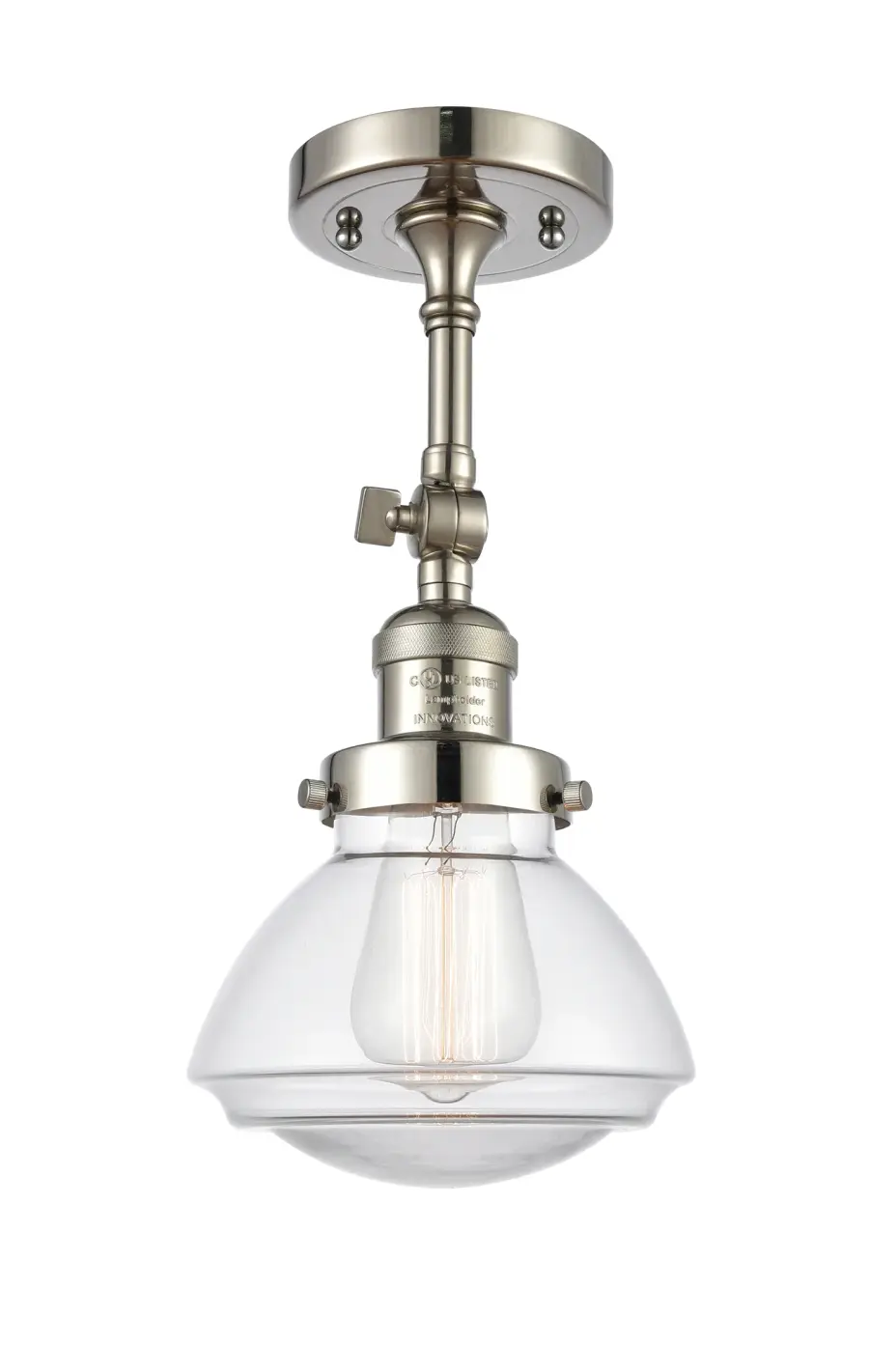 Olean - Polished Nickel - Adjustable Semi-Flush Mount - Image 1