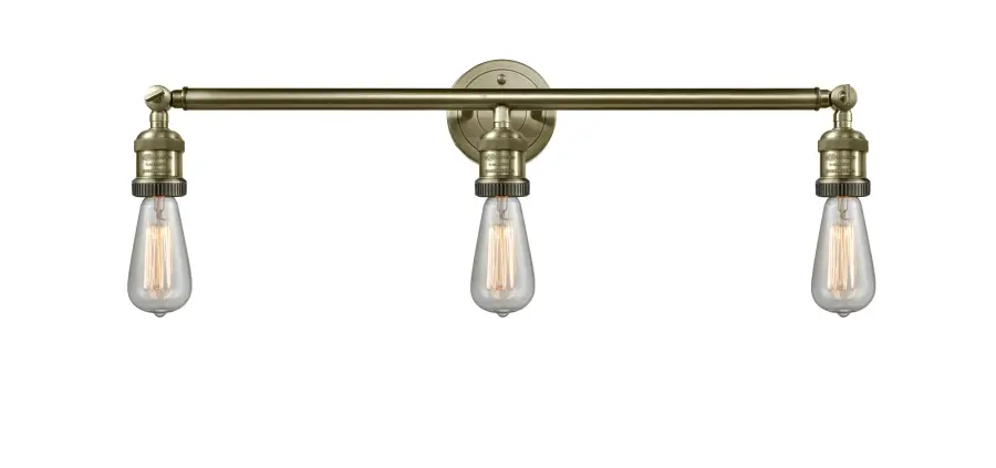 Bare Bulb - Antique Brass - Bath Vanity Light - Image 1