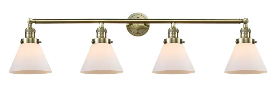 Cone - Antique Brass - Adjustable Bath Vanity Light - Image 1