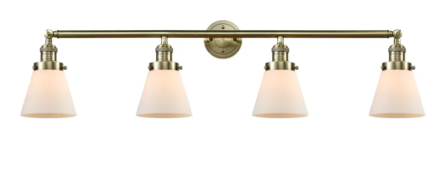 Cone - Antique Brass - Adjustable Bath Vanity Light - Image 1