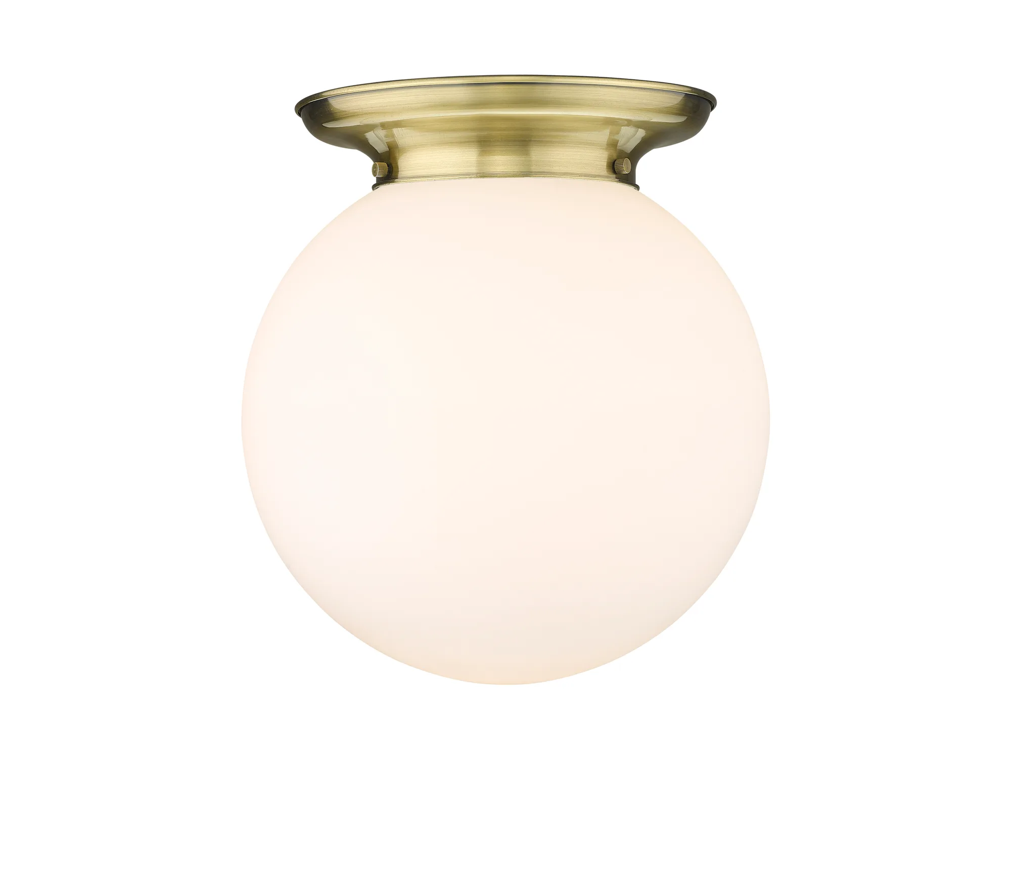 Beacon - Antique Brass - Flush Mount