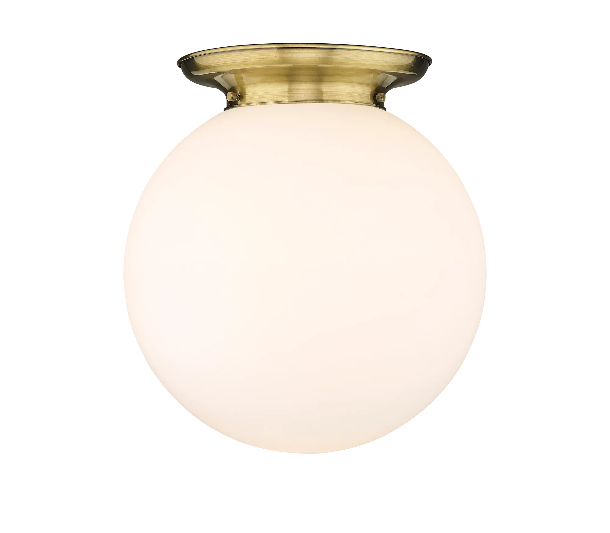 Beacon - Antique Brass - Flush Mount