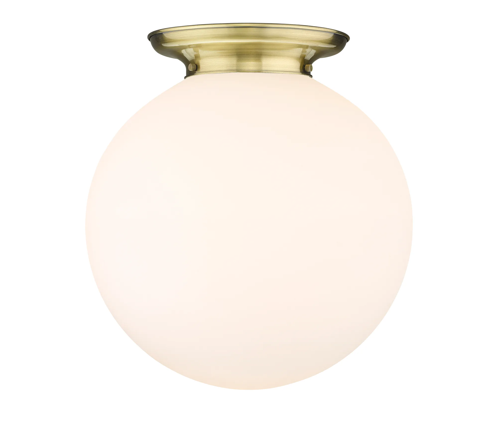 Beacon - Antique Brass - Flush Mount