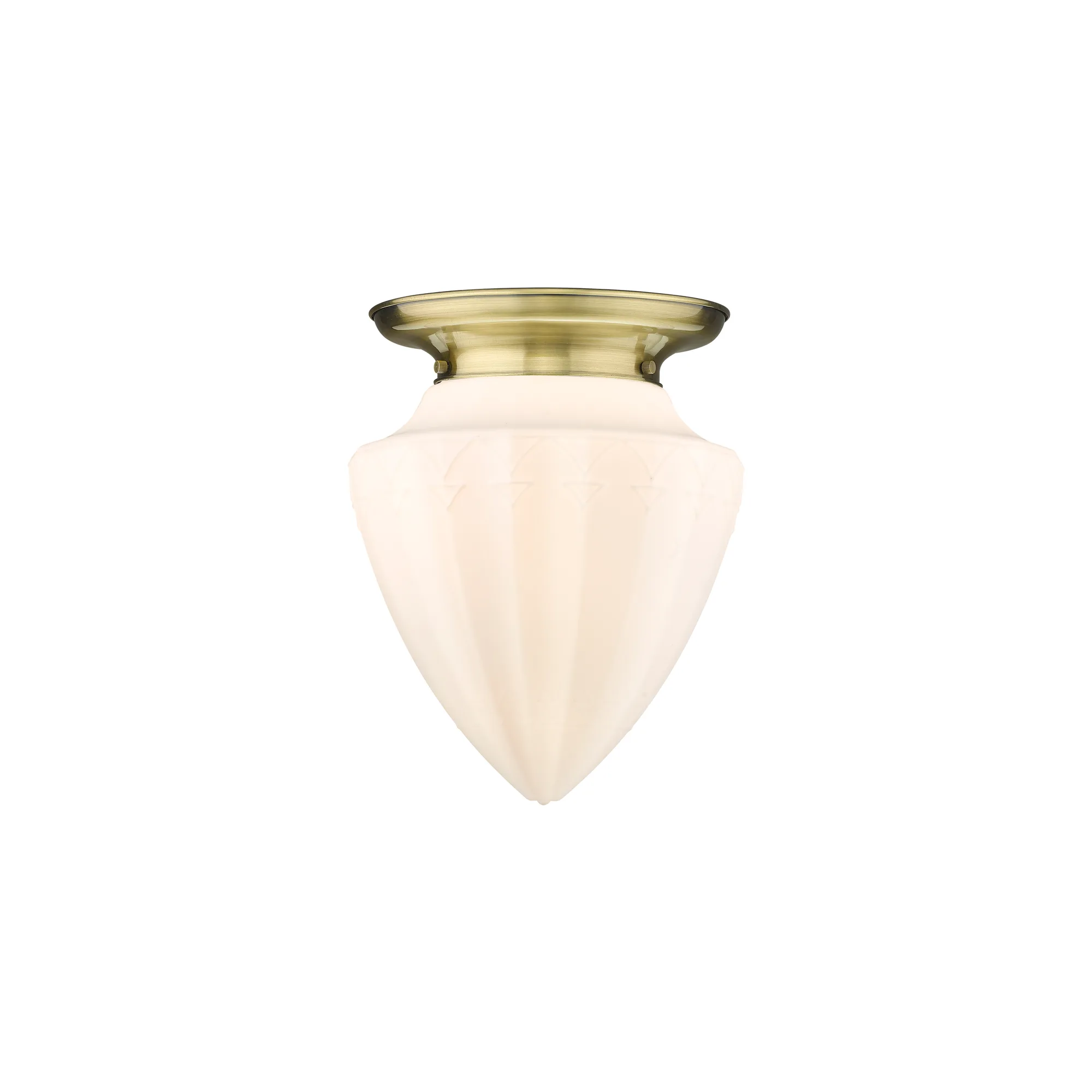 Beacon - Antique Brass - Flush Mount
