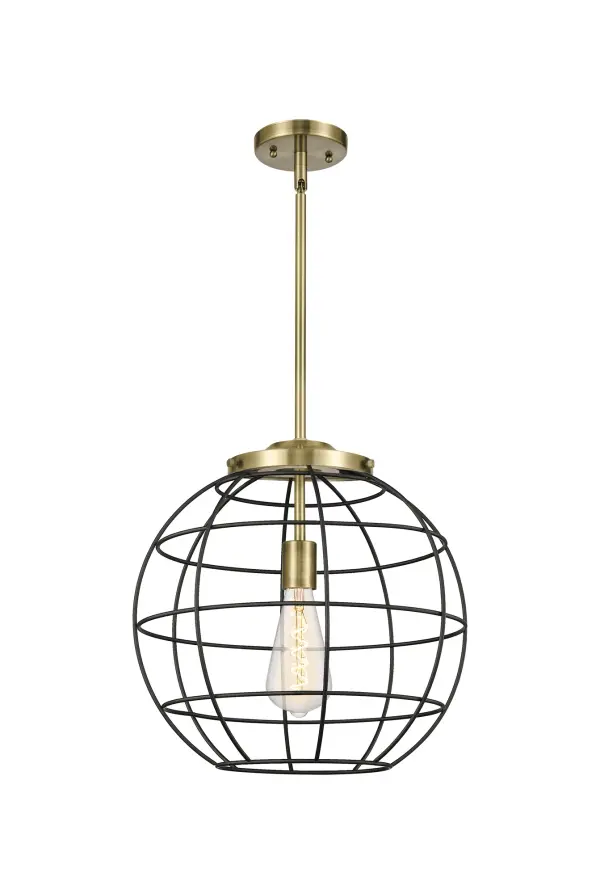 The Lake Placid pendants are versatile and showcase the popular orb wire cage design.  With five sizes, multiple finish options, choice of bulb type, and stem or cord mount, you can make this fixture your own.  The orb cage is timeless and an excellent choice for transitional to modern farmhouse to restoration decor.