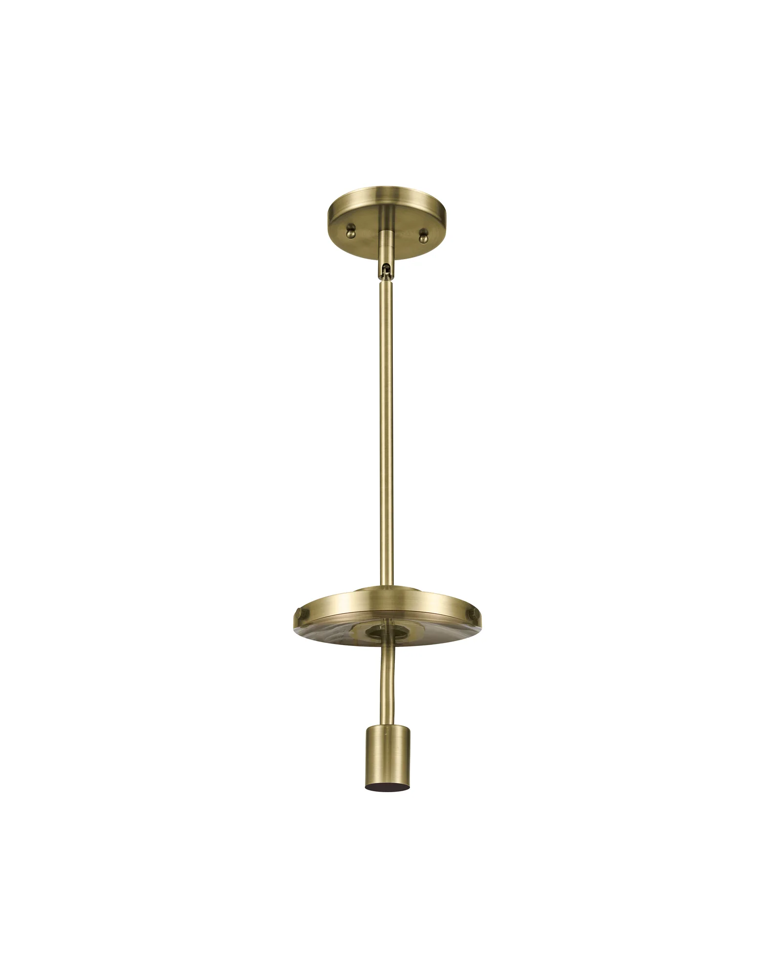 Athens Deco Swirl - Antique Brass - Pendant