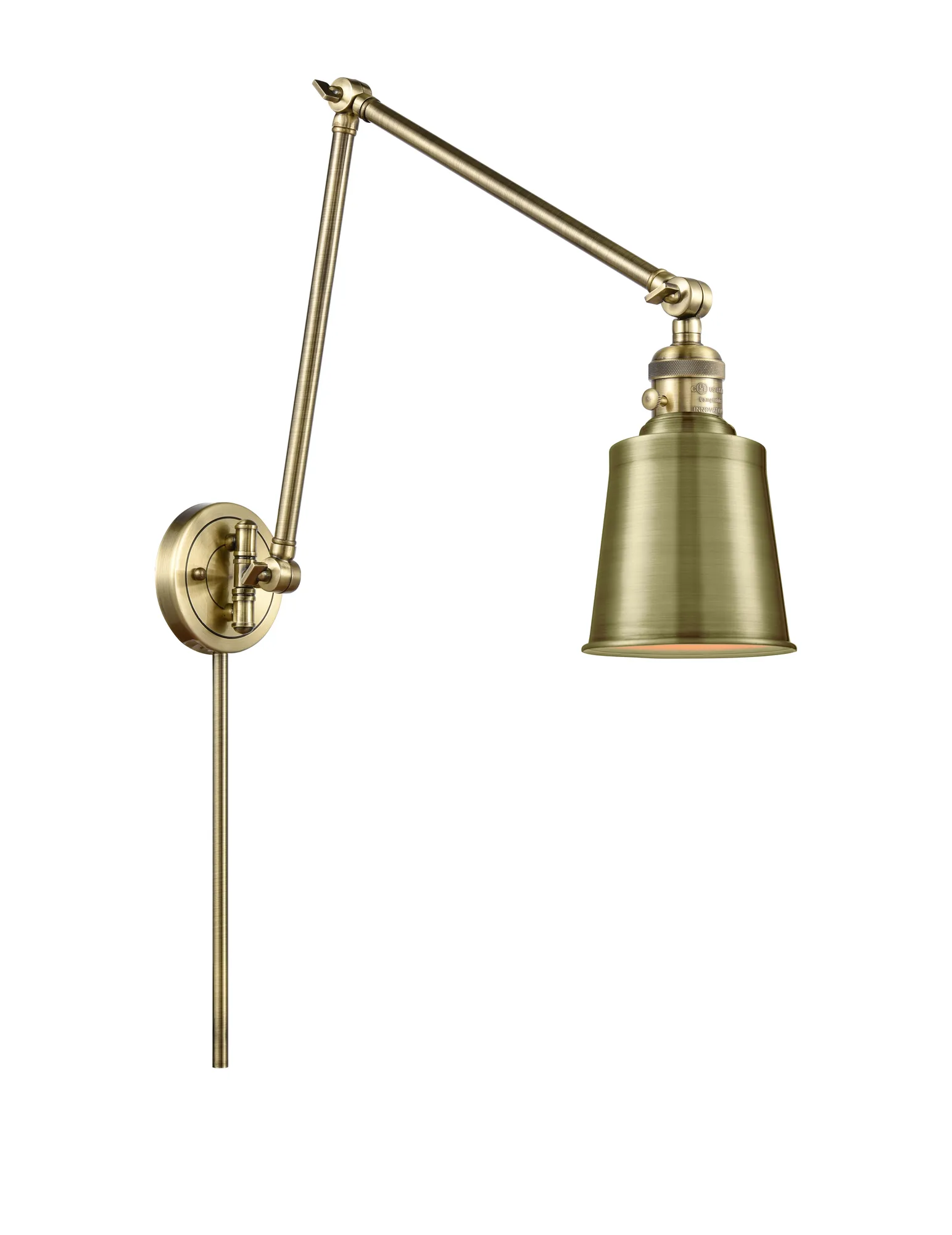 Addison - Antique Brass -Adjustable Swing Arm