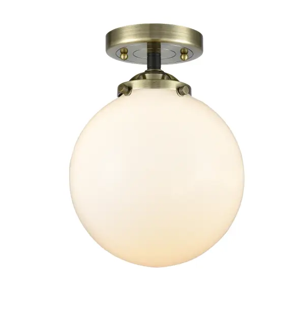 It's all in the details of the Nouveau line. A detailed base with sleek metal arm leads you to an absolutely gorgeous glass bulb that adds an unparalleled flair to any room you place these fixtures.