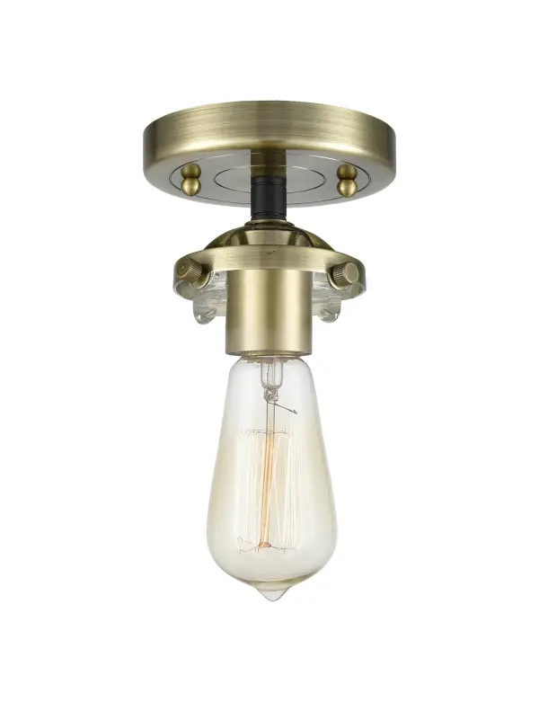 It's all in the details of the Nouveau line. A detailed base with sleek metal arm leads you to an absolutely gorgeous glass bulb that adds an unparalleled flair to any room you place these fixtures.