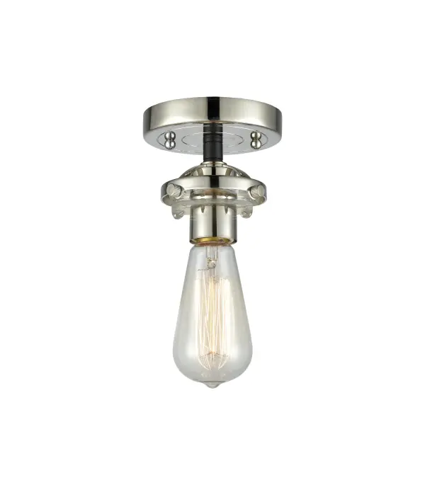 It's all in the details of the Nouveau line. A detailed base with sleek metal arm leads you to an absolutely gorgeous glass bulb that adds an unparalleled flair to any room you place these fixtures.