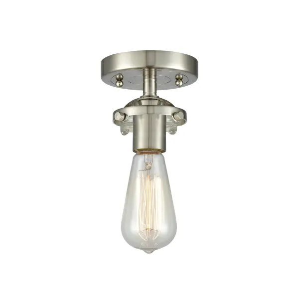 It's all in the details of the Nouveau line. A detailed base with sleek metal arm leads you to an absolutely gorgeous glass bulb that adds an unparalleled flair to any room you place these fixtures.