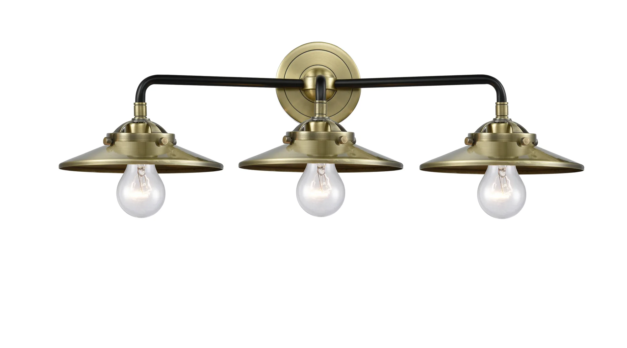 Railroad - Black Antique Brass - Bath Vanity Light